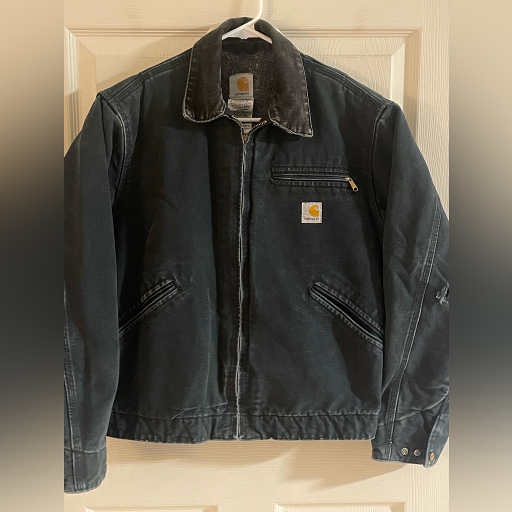 Carhartt J01 BLK Detroit Jacket USA Union made Men’s Size 36